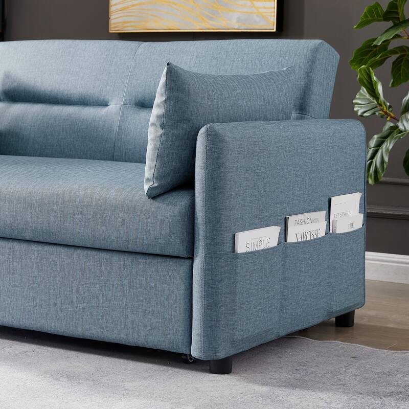 Fabric Leather 2 Seat Sofa