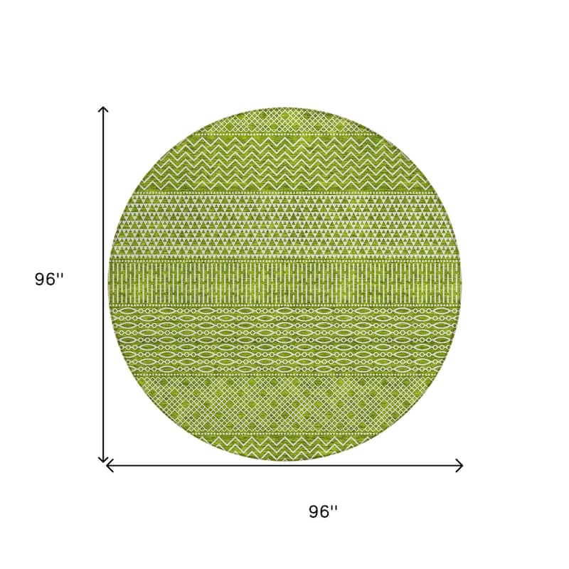 HomeRoots Chevron Modern Rectangle Outdoor Rug