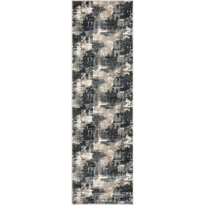 Well Woven Verity Lilith Abstract Modern Area Rug - 2' 3" x 7' 3" - Grey Blue