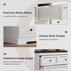 preview thumbnail 14 of 14, 10 Drawers Dresser 55" Large Drawers Wood Dressers & Chest of Drawers