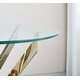 preview thumbnail 13 of 15, Round Glass Coffee Table with Stainless Steel Legs