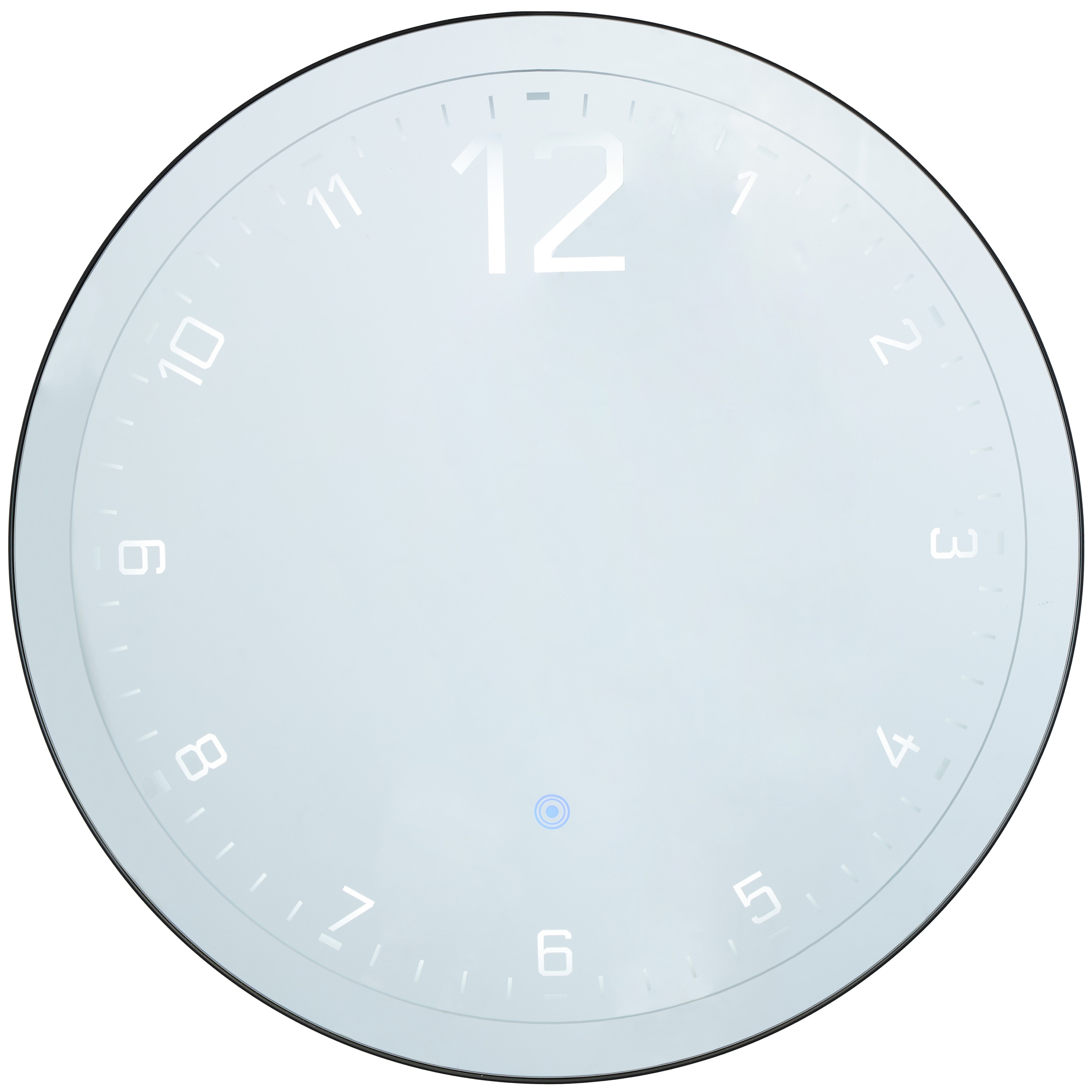 Glass LED Decorative Wall Clock with Black Frame - Multi Colored - Roche River Decor - 1"W x 24"L x 24"H