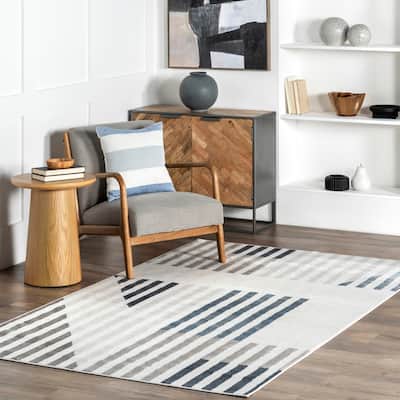 Nuloom Robbi Modern Striped Area Rug.