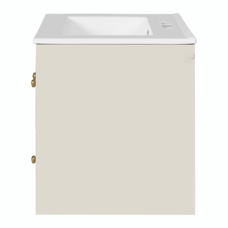 24" Bathroom Vanity Set Wall Mounted for Small Space
