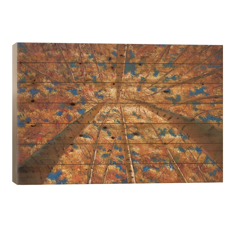 Ascension Print On Wood by Johnathan Harris - Multi-Color - 26x40x1.5