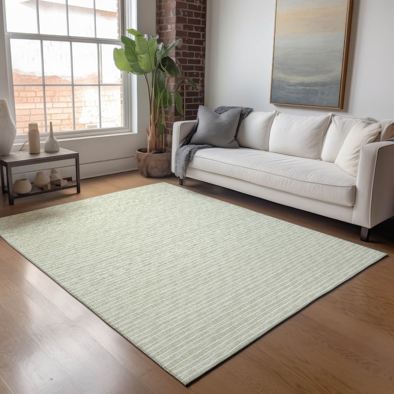 Premium Washable Super Soft Boho Stripe Mayfield Rug - Mist - 5' x 7' 6" - Rectangle