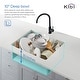 preview thumbnail 7 of 12, Handcrafted Single-bowl 16-gauge Stainless Steel Undermount Sink Set