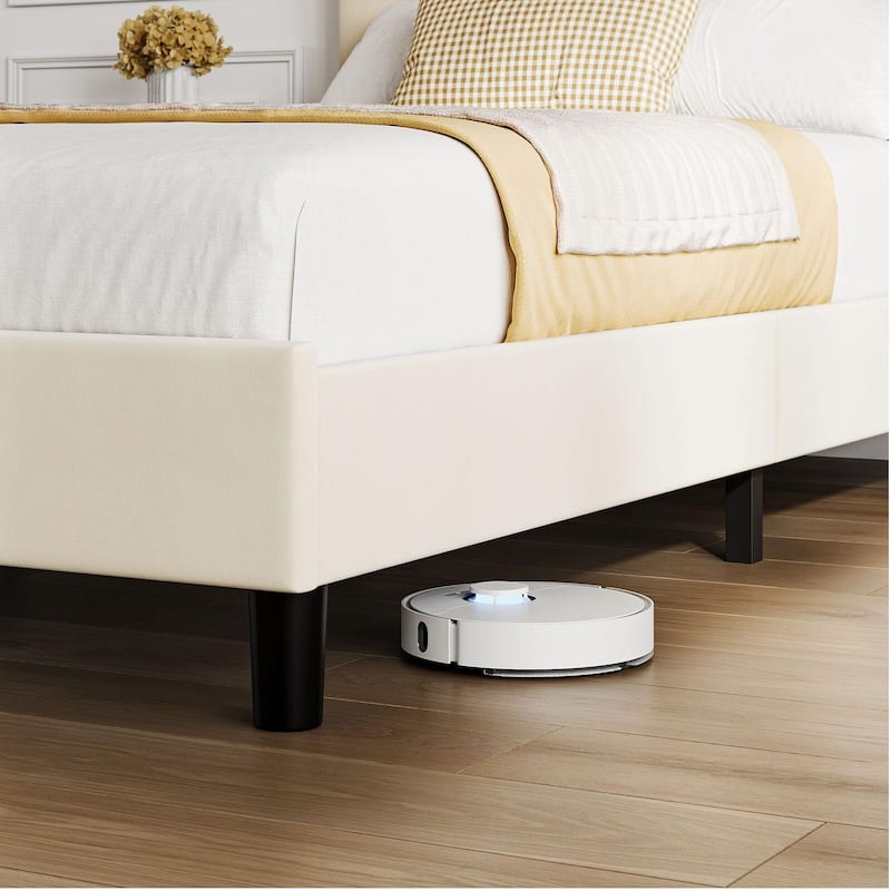 Bed Frame with Adjustable Headboard
