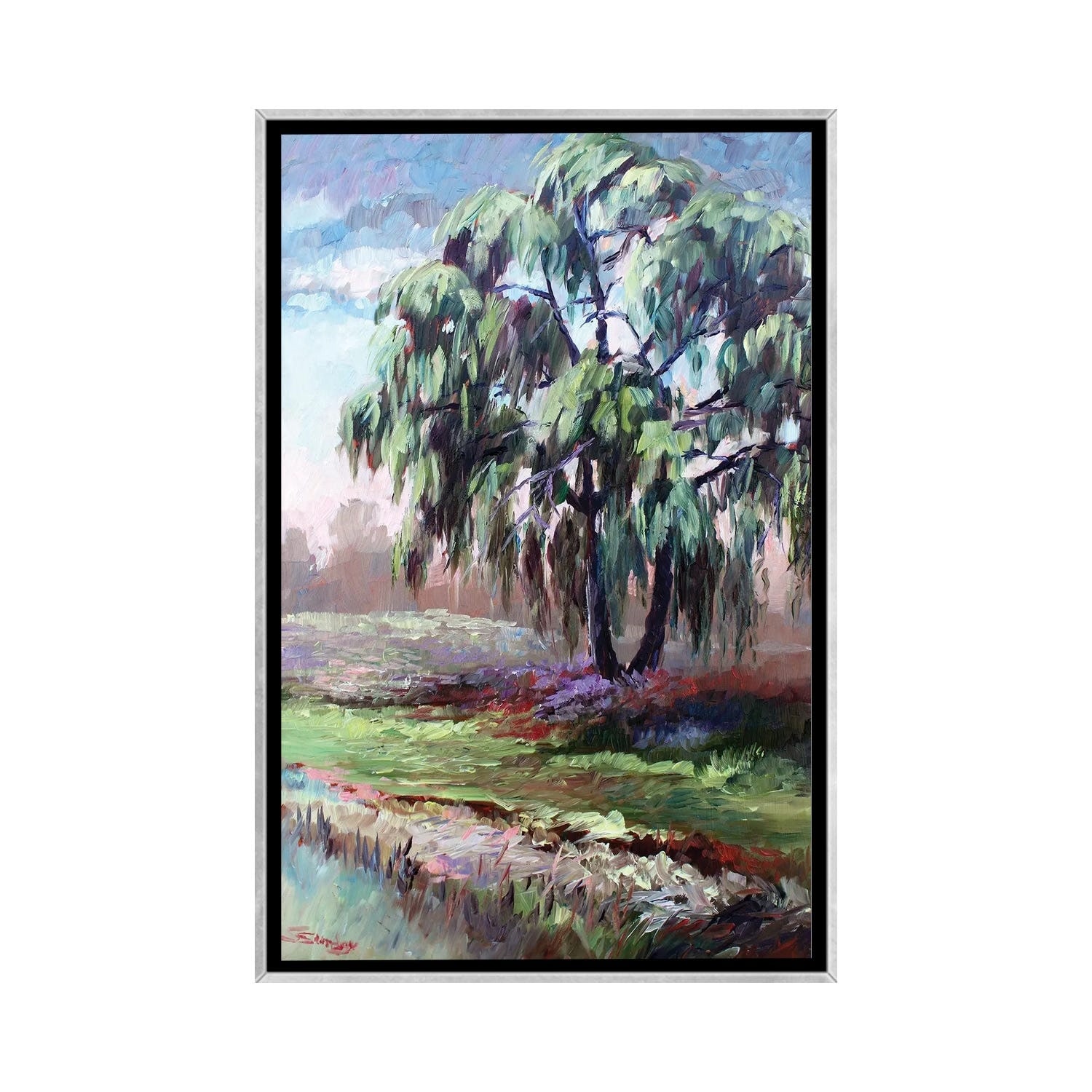 iCanvas "The Old Willow Tree" by Sharon Sunday Framed