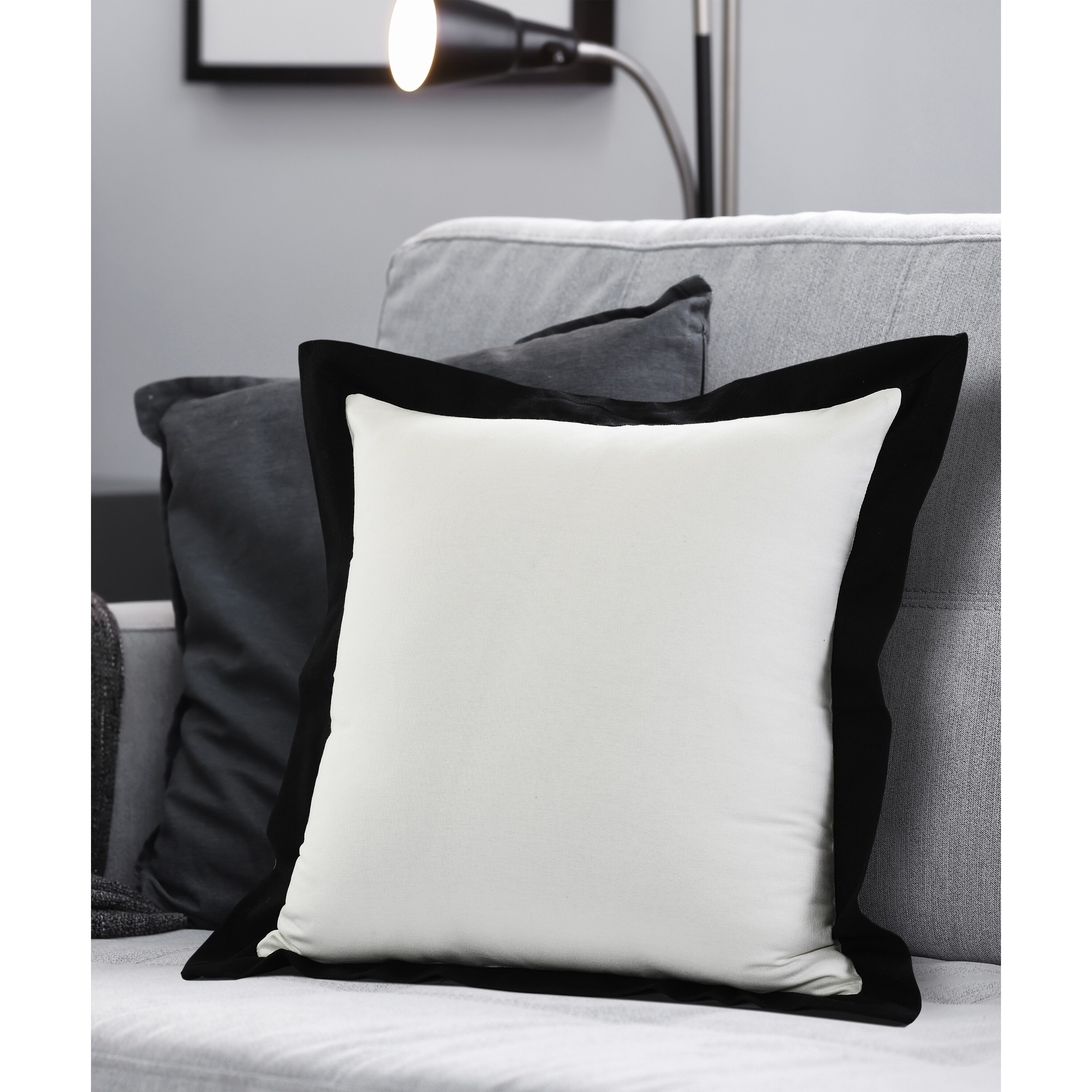 20x20 white throw pillows