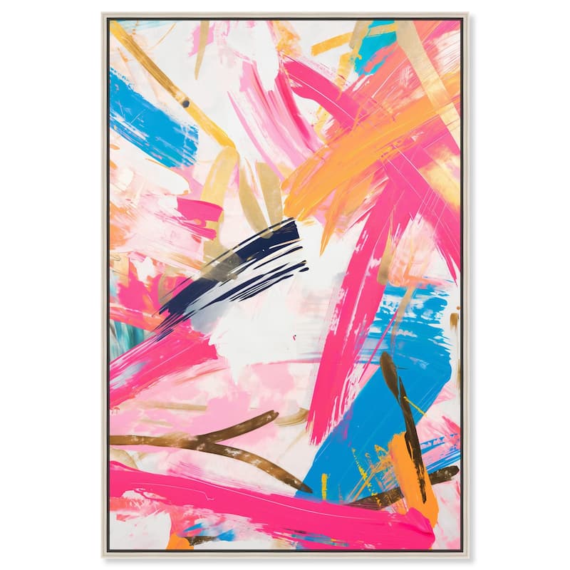 Exuberant Hues IV Canvas by Art Remedy - Silver - 16" x 24"