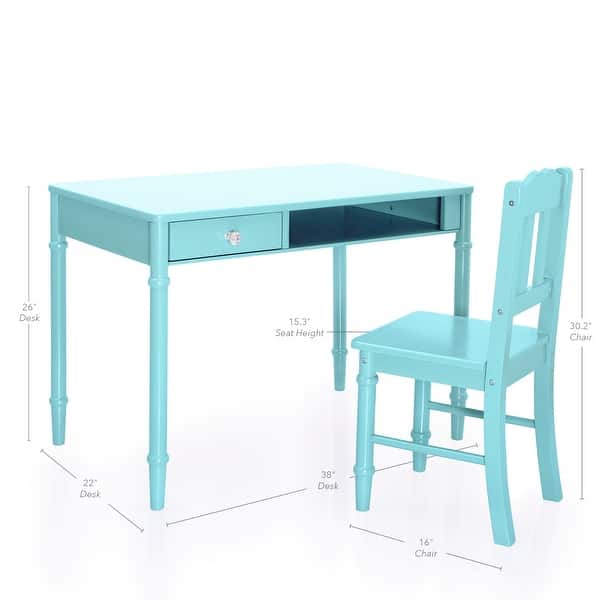 dimension image slide 0 of 3, Guidecraft Kids' Dahlia Desk and Chair