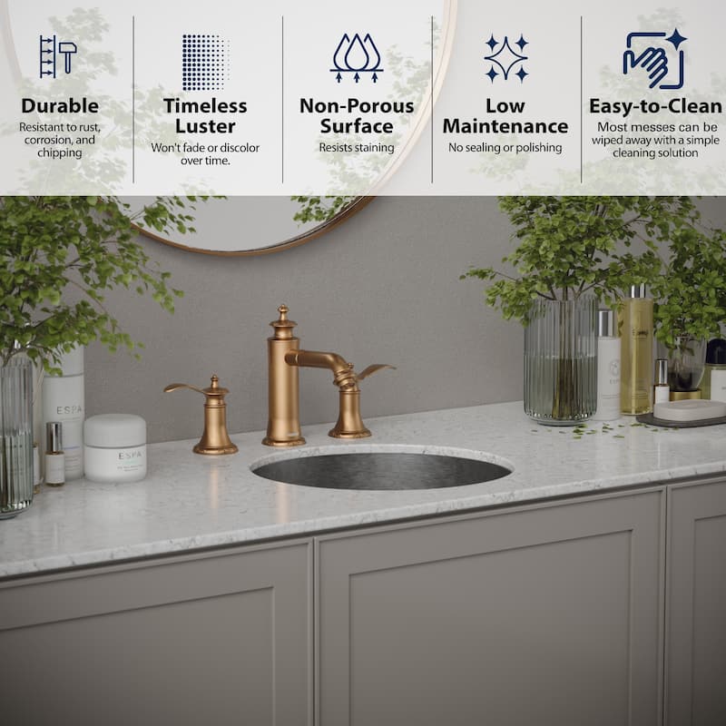 Karran Cinox Stainless Steel Round Undermount Sink