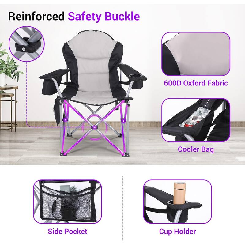 Heated Camping Chair, Heated Chair, Beach Chair, Folding Chair, Ski Chair