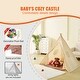 preview thumbnail 6 of 9, Kids Play Tent with Mat and Lamp Indoor Outdoor Tent for Toddlers - 46.5 x 46.5 x 56.3 in