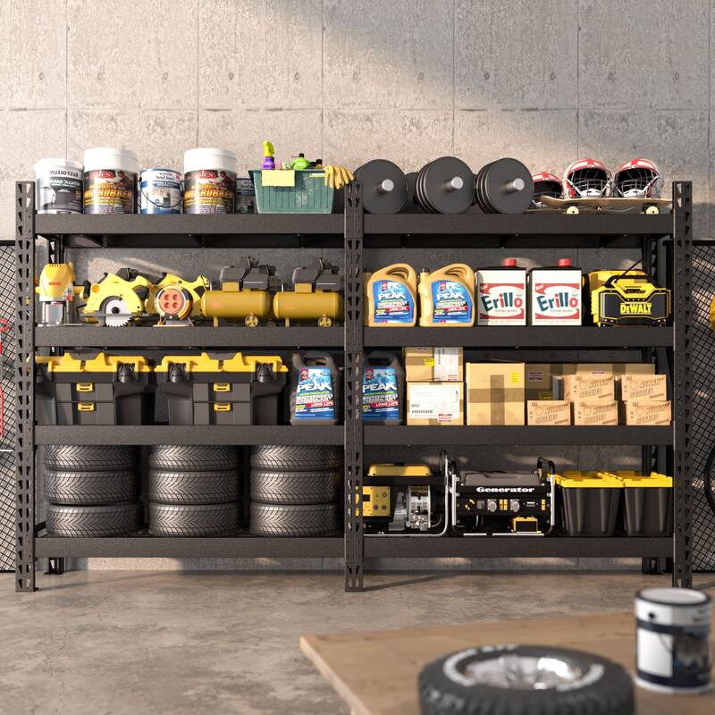 VEIKOUS Heavy Duty Metal Shelving Unit, 9000LBS Capacity, Adjustable Garage Storage Shelves for Pantry & Garage Organization