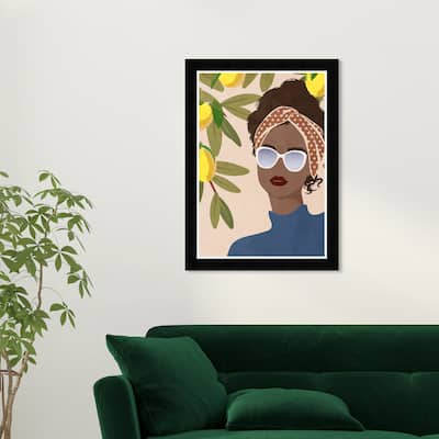 Wynwood Studio Prints Fashion and Glam Lemon Vibes Yellow and Modern & Contemporary Wall Art Canvas Print