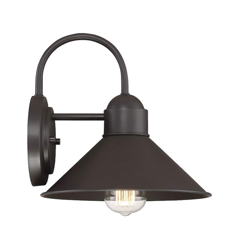 Meridian M50018 Single Light 10" Tall Outdoor Wall Sconce
