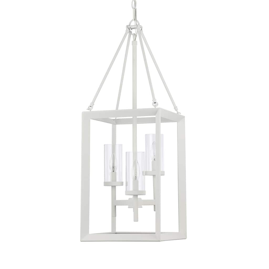 Golden Lighting Smyth 3-light Pendant in Natural White