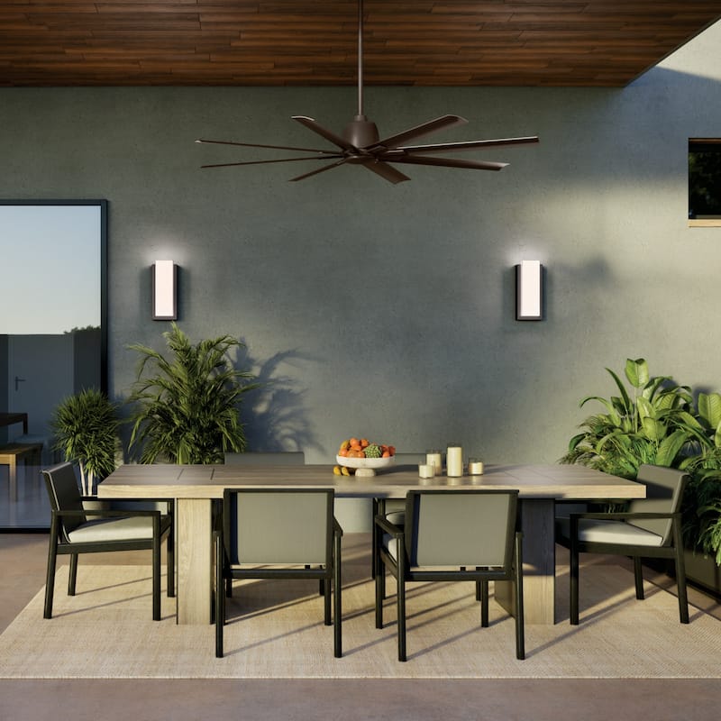 Kichler Lighting Breda 75 inch Outdoor Ceiling Fan with Remote