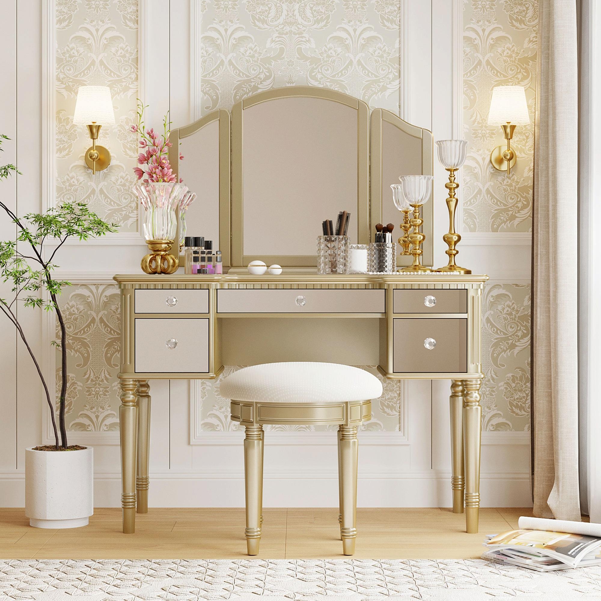 Mirrored dressing table mirror deals