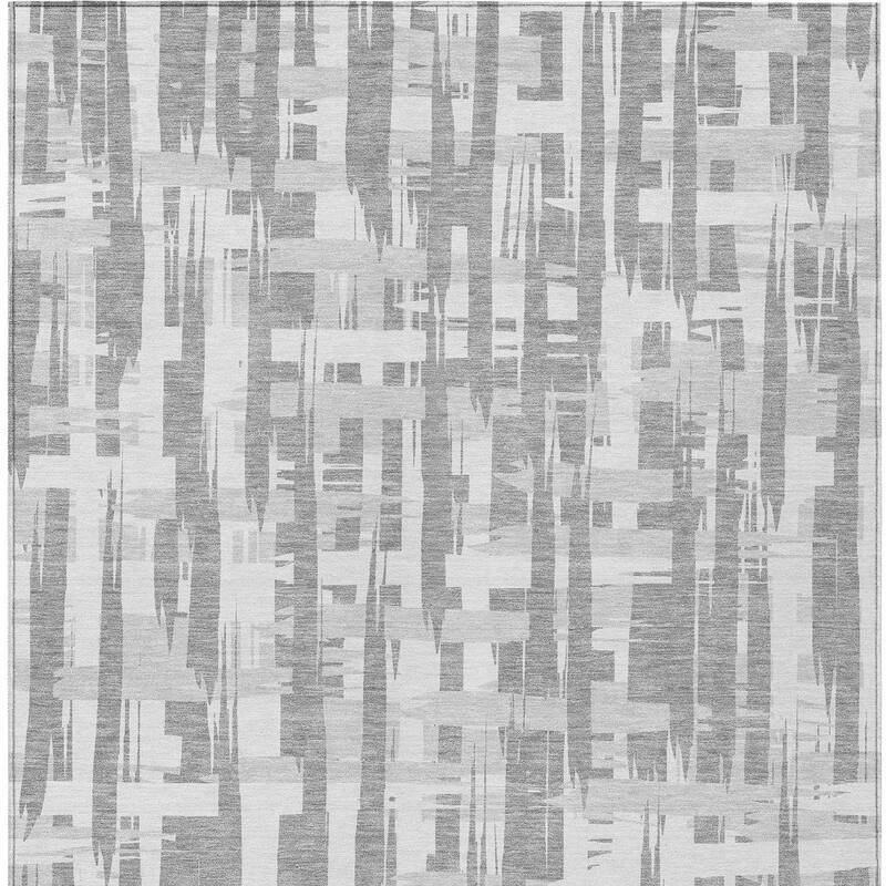HomeRoots Striped Transitional Rectangle Outdoor Rug