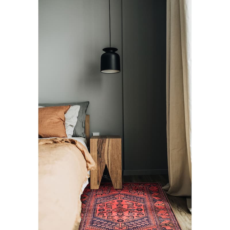 ECARPETGALLERY Hand-knotted Andelz Navy Wool Rug - 4'3 x 6'11