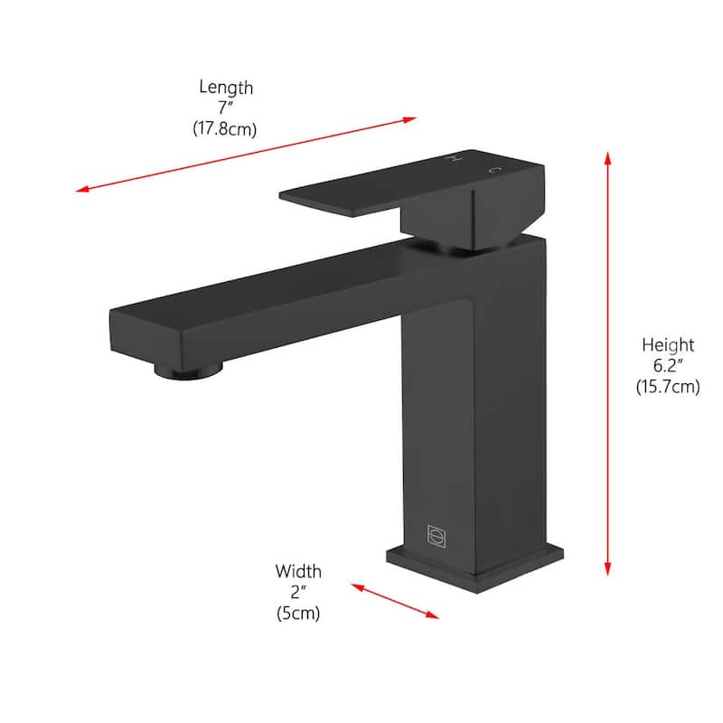 Elegant Lighting FAV-1001 Jakob 1.5 GPM Single Hole Bathroom Faucet