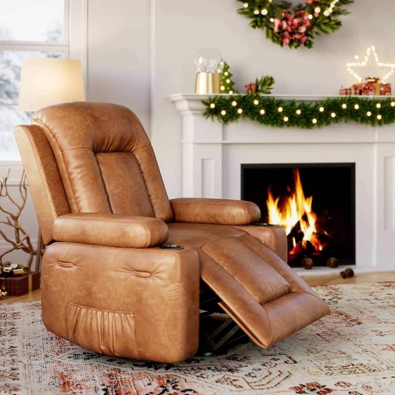 Oversized Power Lift Recliner Sofa Chair with Heat & Massage for Living Room, Bedroom