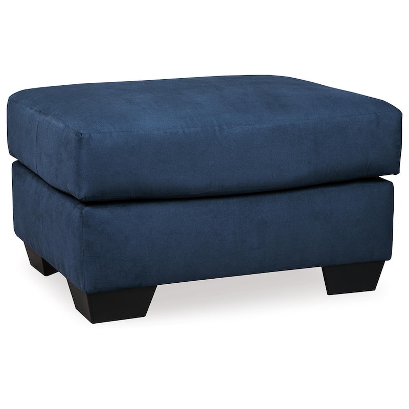 Darcy Contemporary Blue Ottoman
