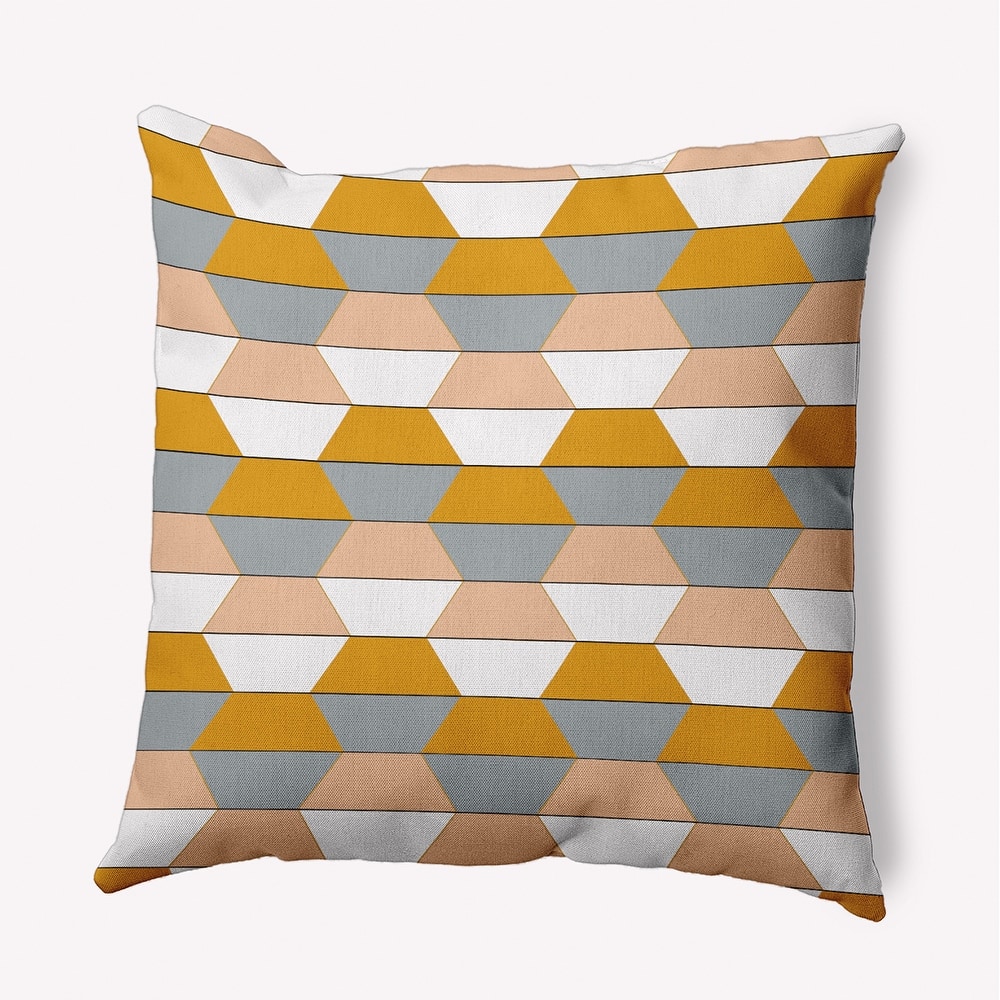 Hex Pattern Decorative Throw Pillow