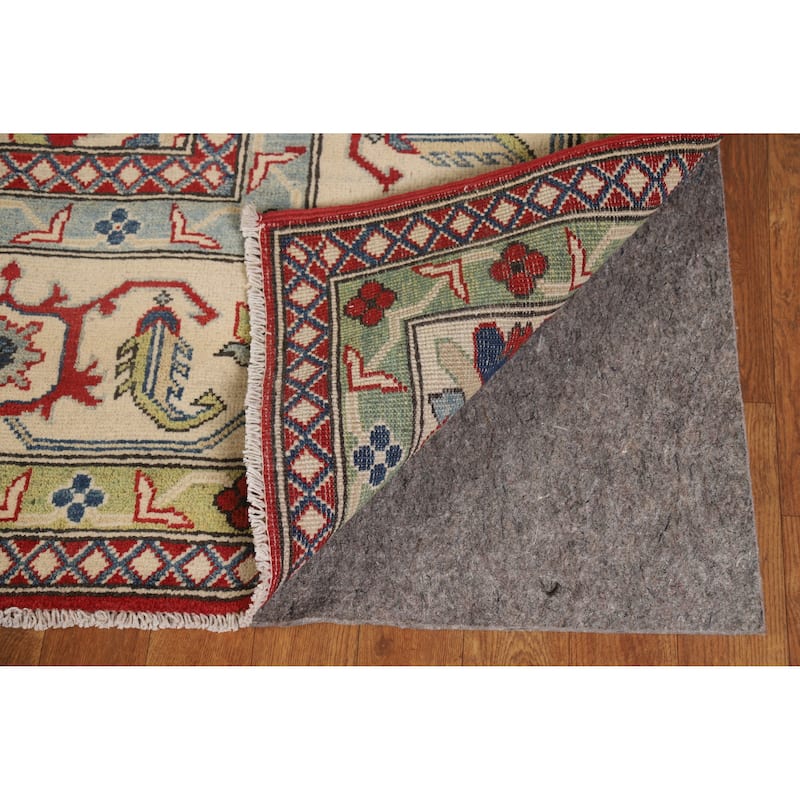 Hand Knotted Oriental 100% Wool Carpet Traditional Floral Red Kazak Area Rug - 11' 8'' X 9' 0''