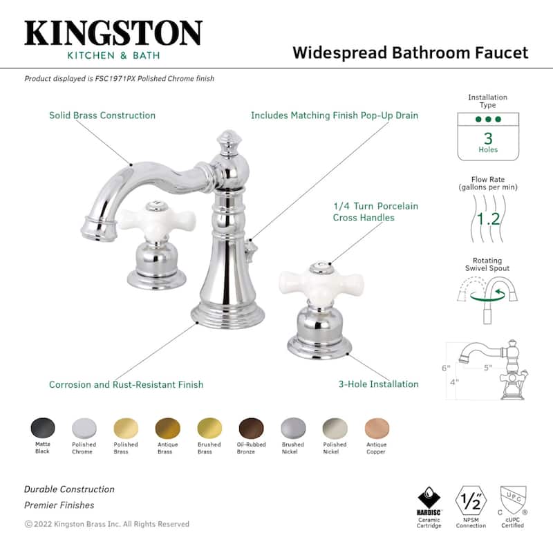 American Classic 8 in. Widespread Bathroom Faucet