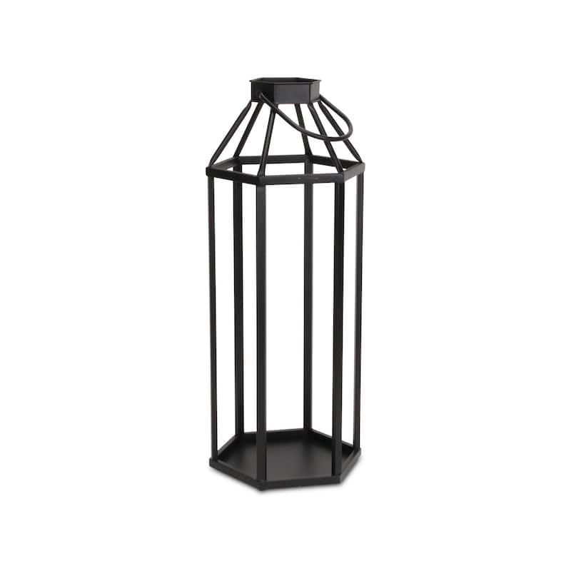 Hexagon Framed Tabletop Lantern - 31.5"