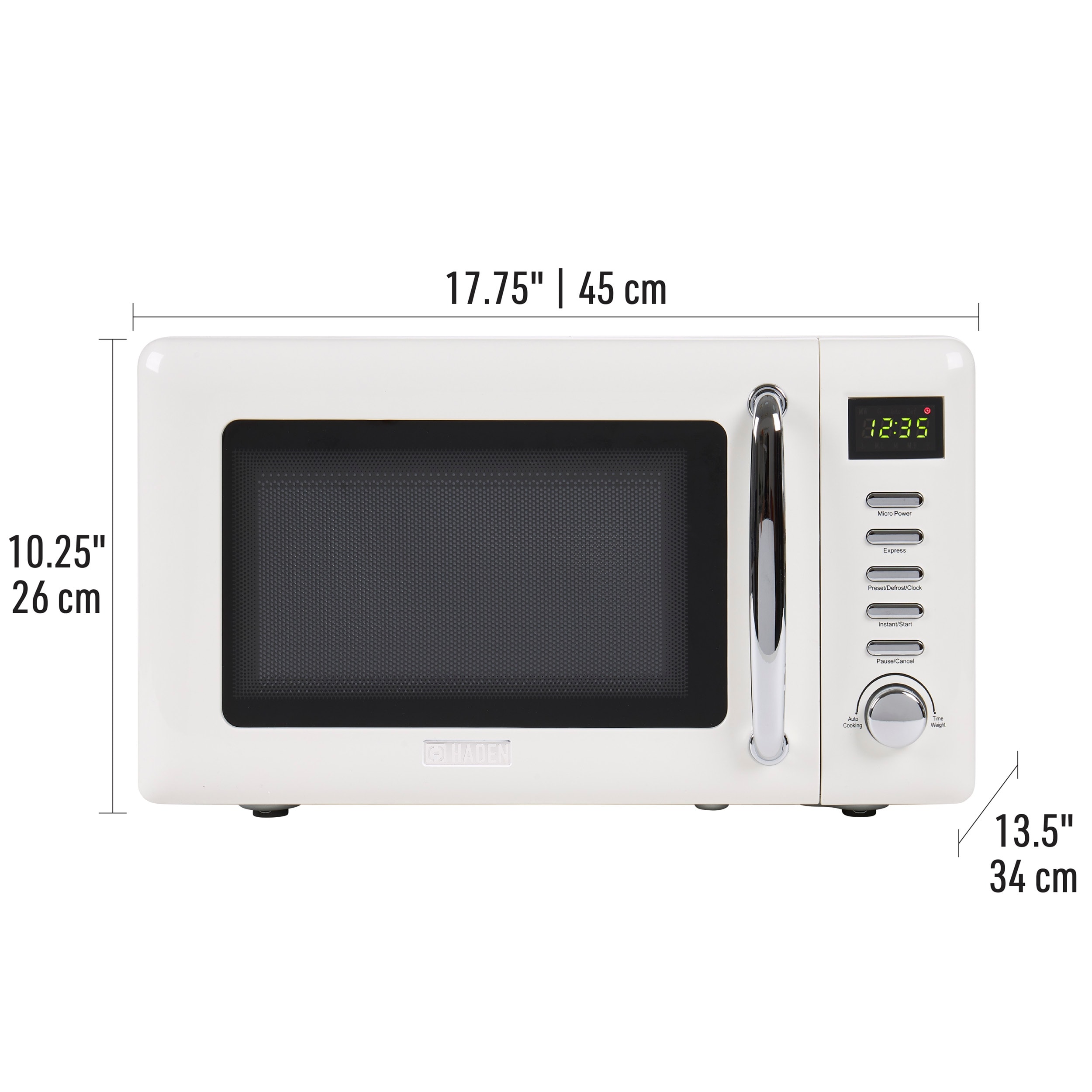Haden 700-Watt .7 cubic foot Microwave with Settings and Timer - Bed Bath &  Beyond - 32053628