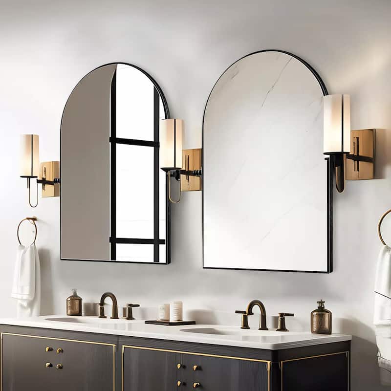 Bathroom Arch Aluminum Wall Mirror Vanity Mirrors