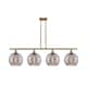 Option Brushed Brass / Light Smoke Deco Swirl