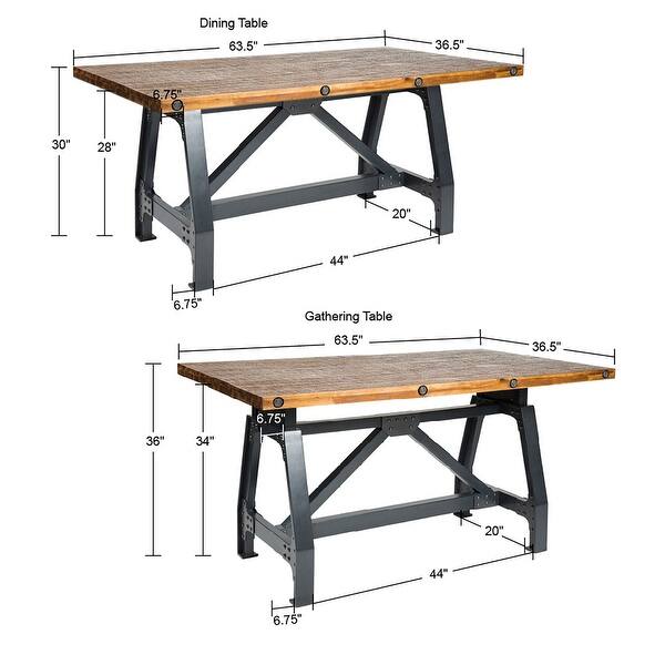 INK+IVY Lancaster Dining/Gathering Table - Amber