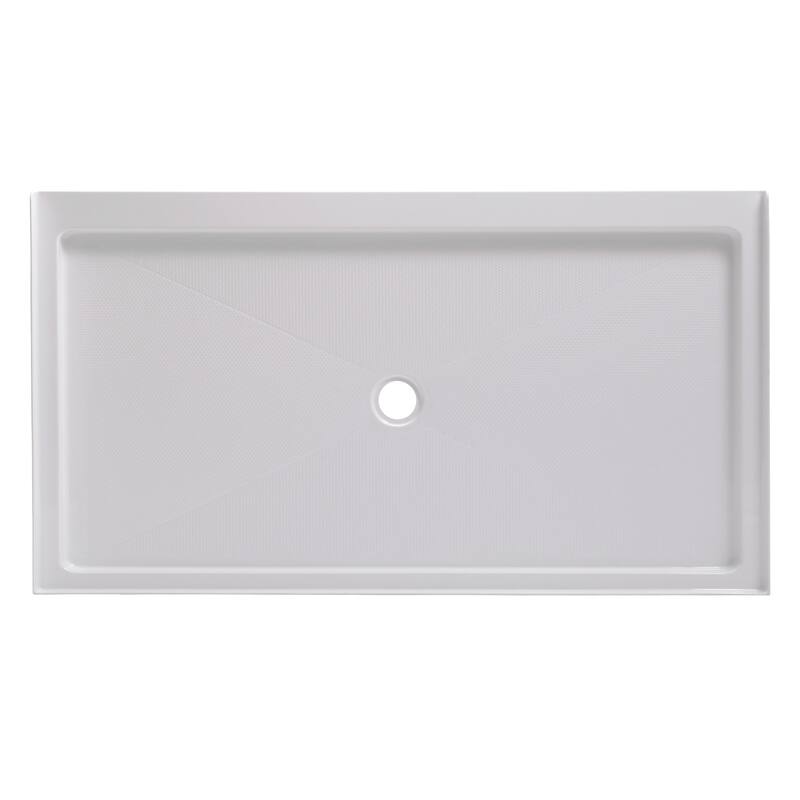 CRAFT + MAIN 6036C 60" x 36" Rectangular Shower Base with Center Drain