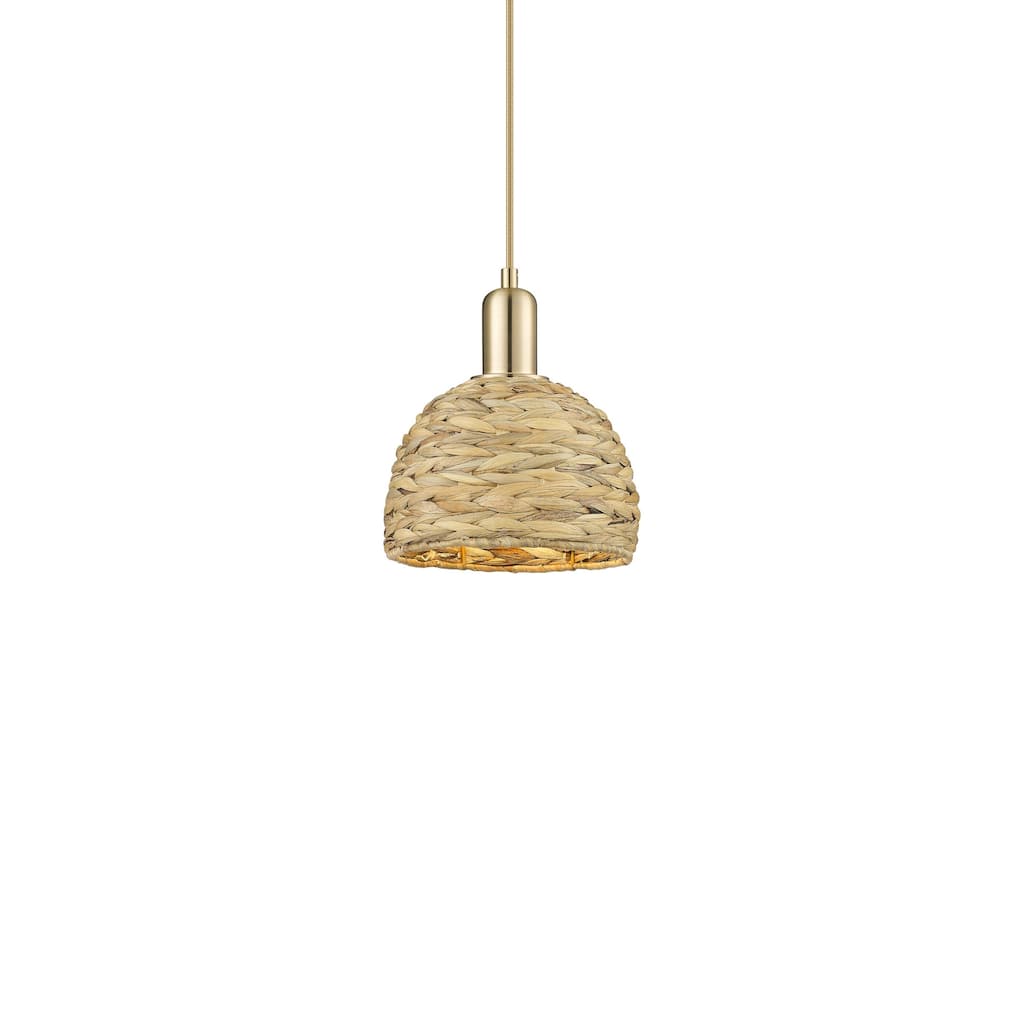 Innovations Lighting 716-1P-10-8 Woven Rattan Pendant Woven Rattan 8"