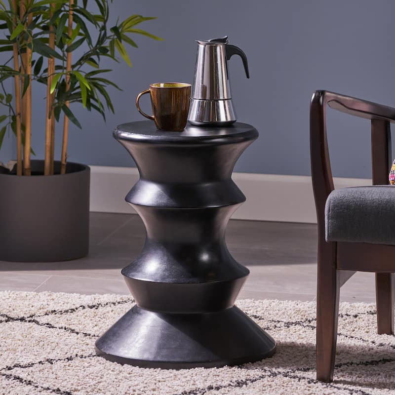 Adilynn Side Table by Christopher Knight Home - 15.75"L x 15.75"W x 20"H - Black