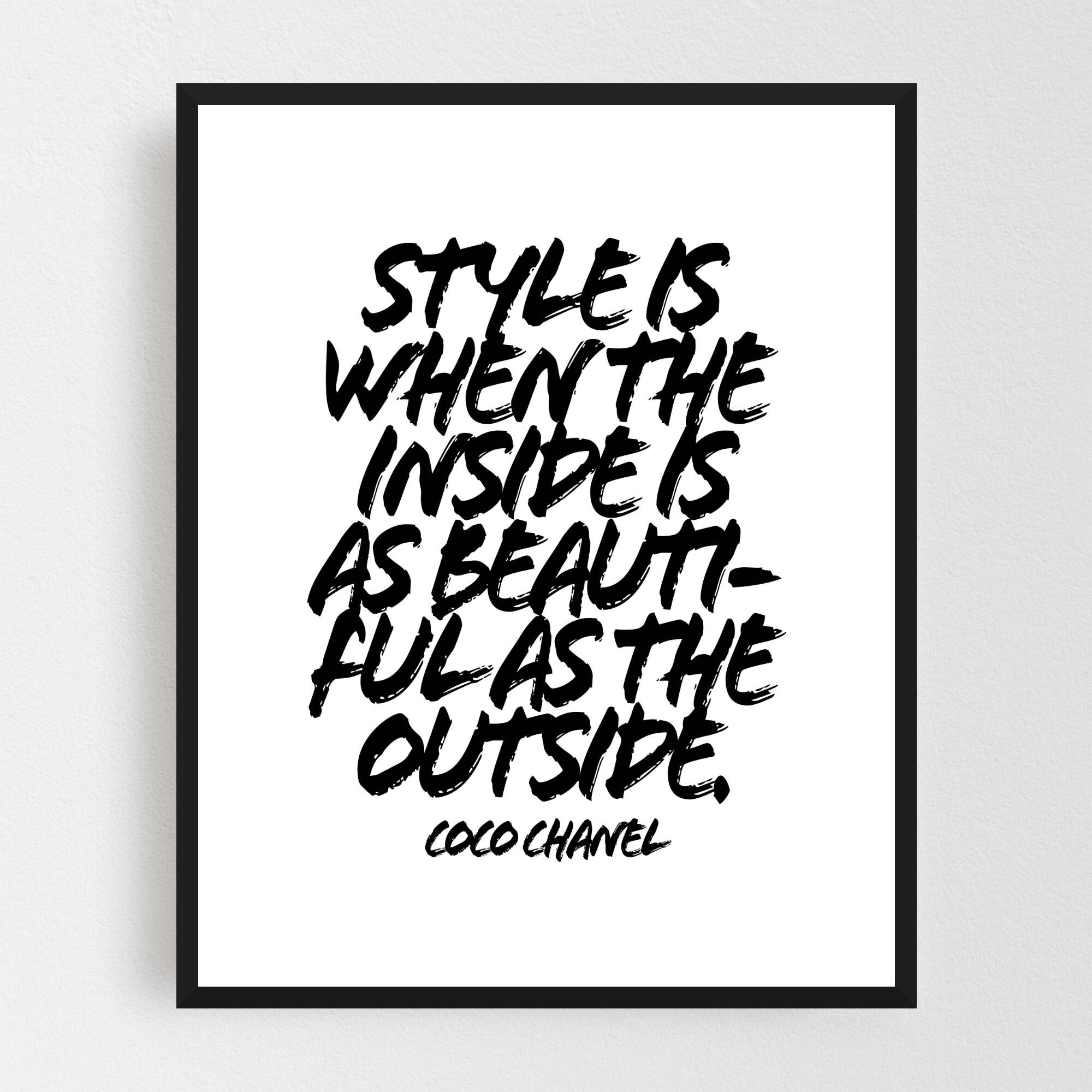 Shop Black And White Coco Chanel Framed Wall Art Print Overstock 31468875