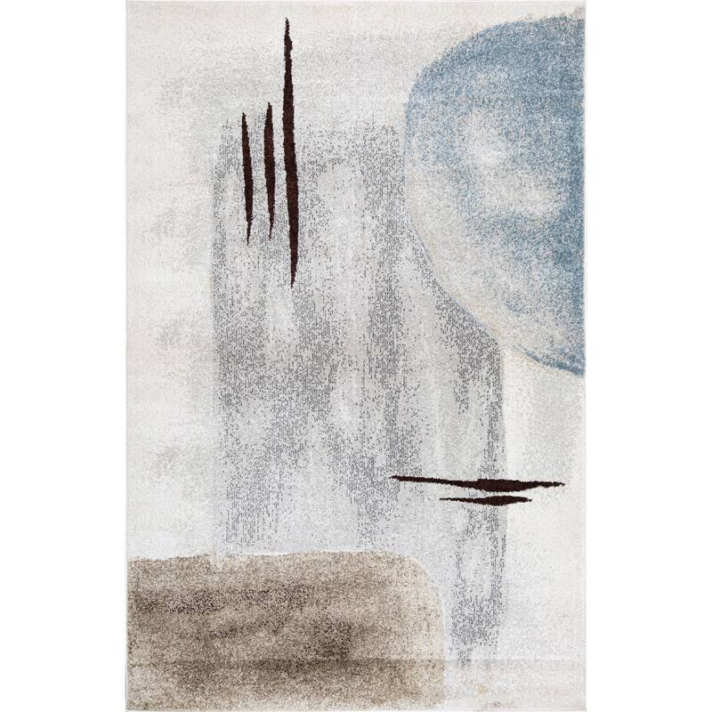 Marina Collection Abstract Multicolor Area Rug