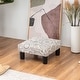 preview thumbnail 28 of 91, Adeco Ottoman Upholstered Fabric Footrest Pet Steps Dog Stair Stool Beige-Floral