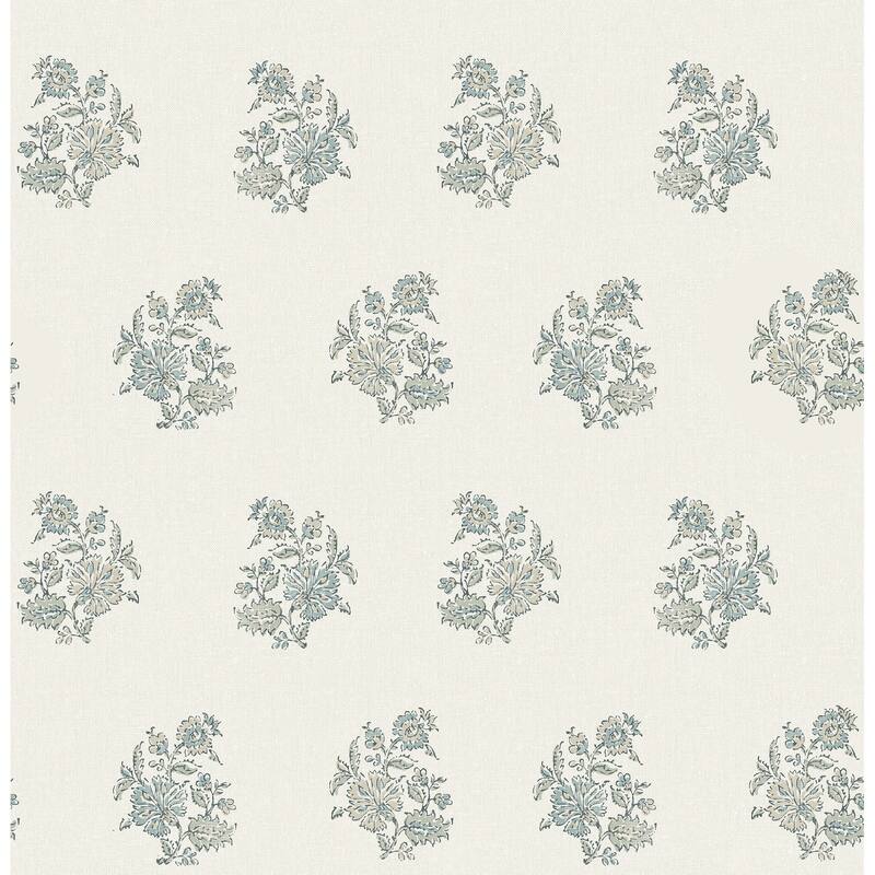 Overbrook Sage Bouquet Toss Wallpaper