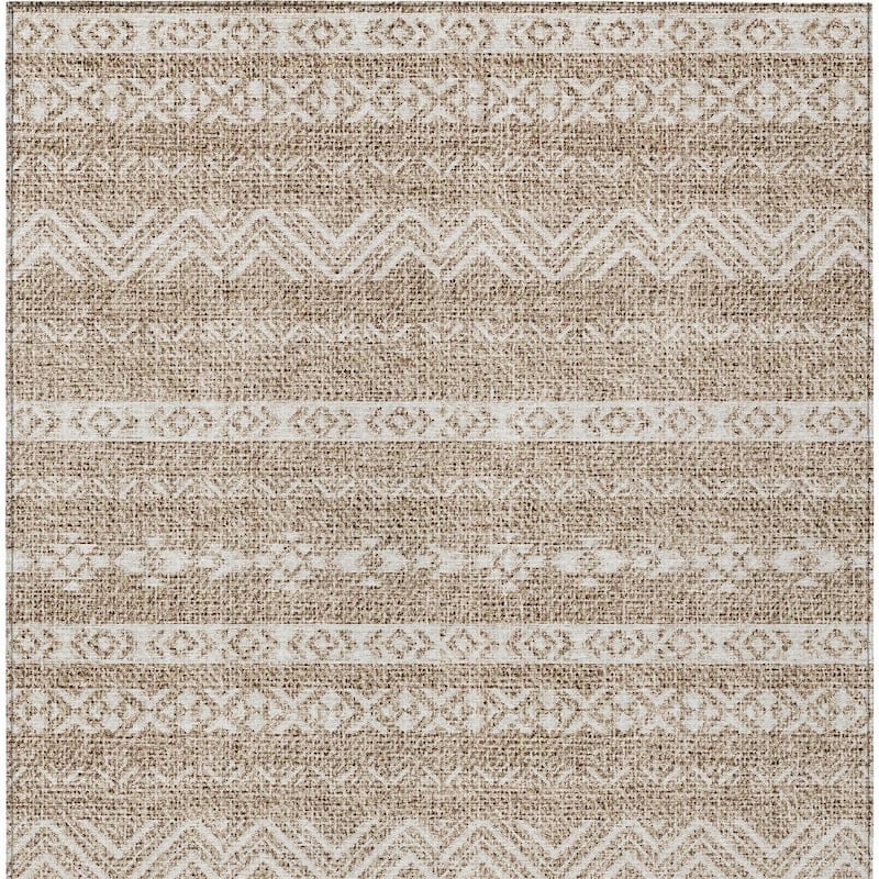 HomeRoots Southwestern Transitional Rectangle Outdoor Rug