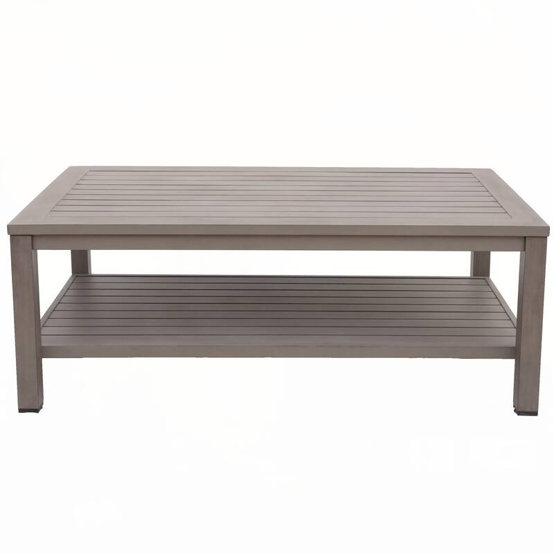 Aluminum Rectangle Coffee Table, Brama