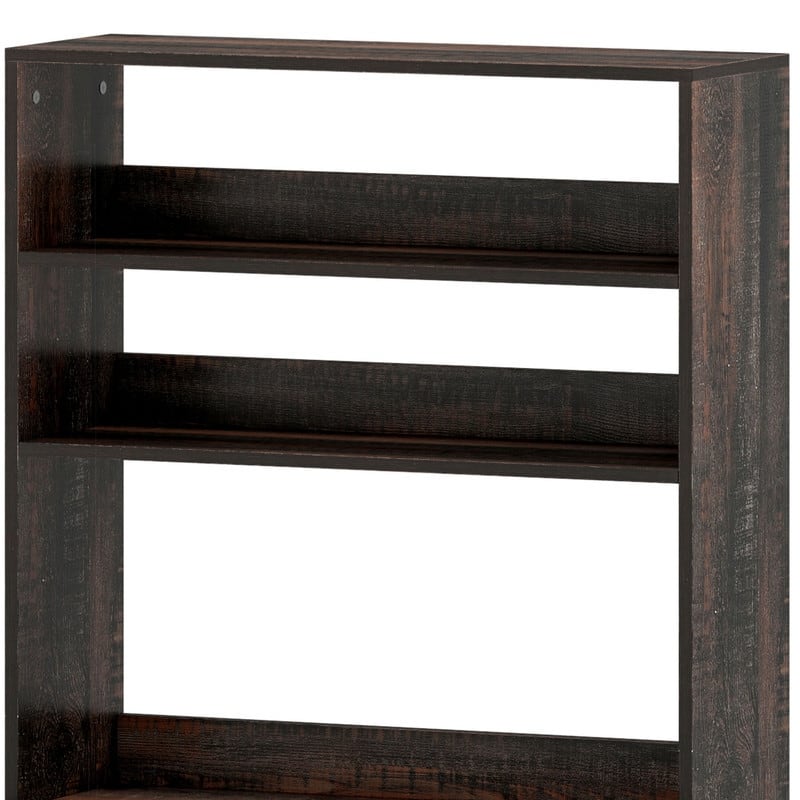 Baker's Rack Coffee Bar Cabinet Microwave Stand Rustic With Power Outlet