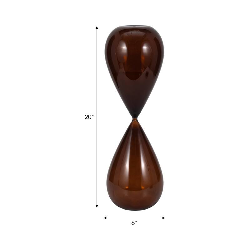 Contemporary Hourglass Sculpture for Home Decor - Stylish Decorative Object