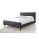 Omax Decor Spencer Upholstered Queen Platform Bed - Overstock - 29163368
